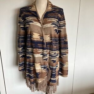 NEW——Lucky Brand Aztec Print Sweater